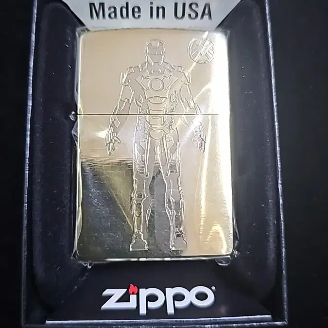 (새상품) 지포 zippo 마블 아이언맨 한정판 골드