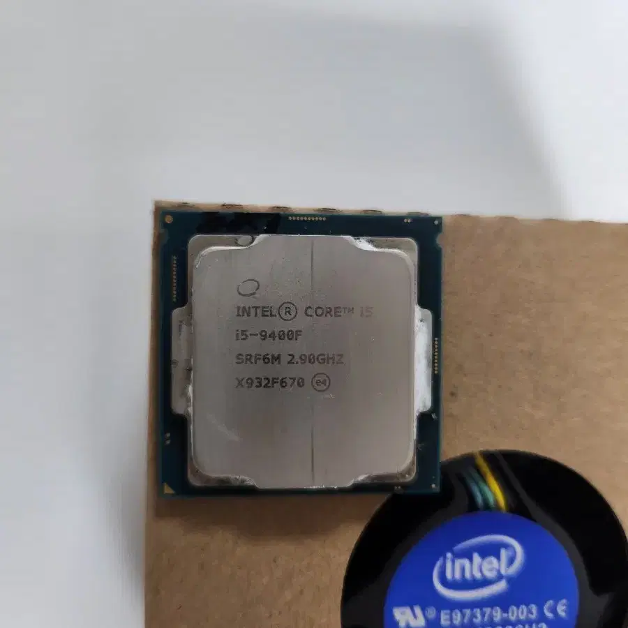 인텔코어 i5 9400f CPU+순정 쿨러