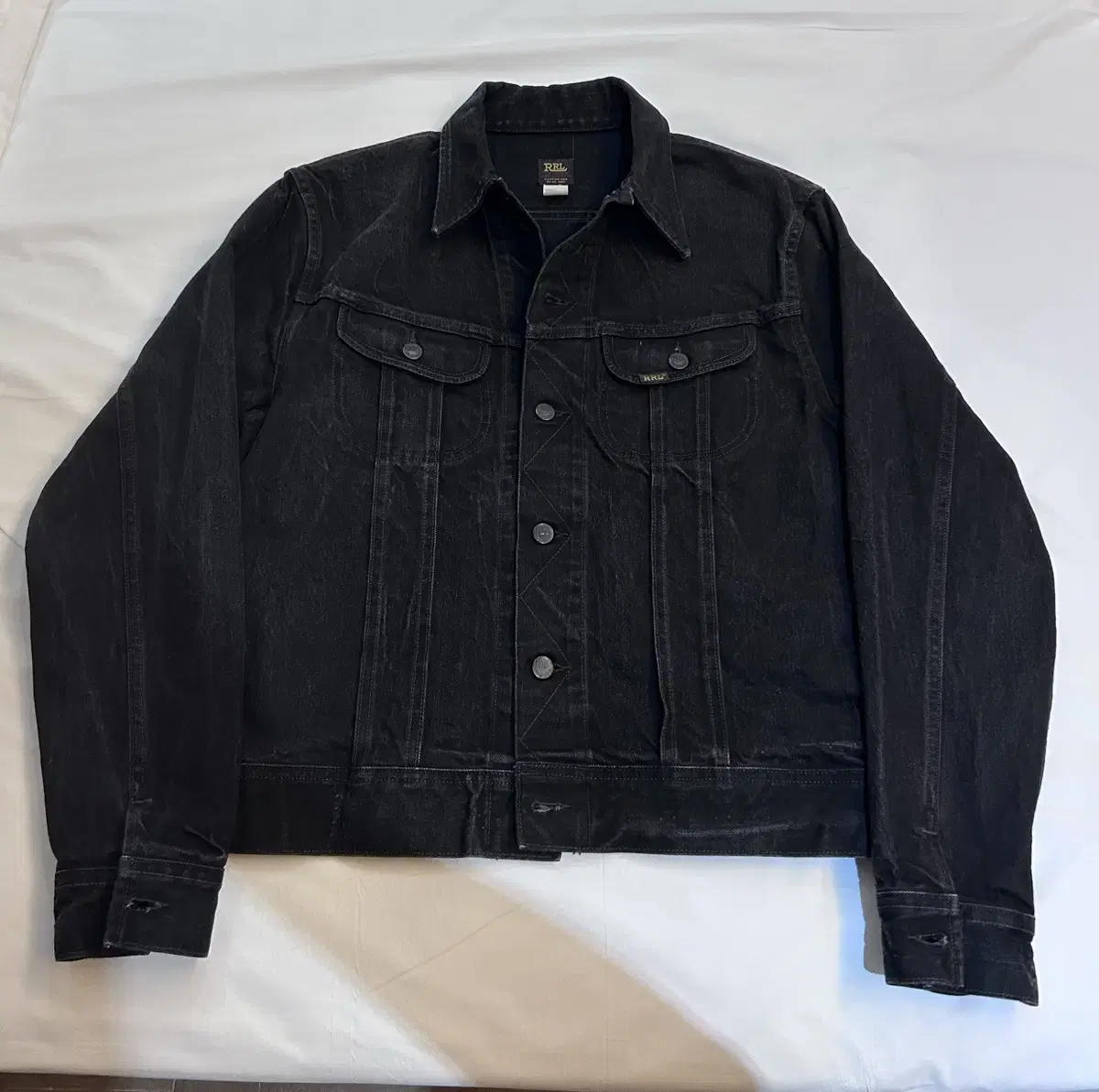 RRL LOT 271 블랙 데님 자켓 M