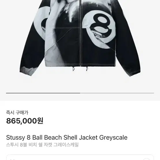 Stussy 8 ball beach shell jacket (정품)