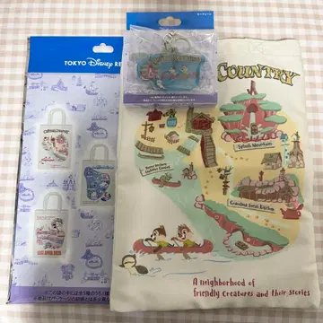 파크맵 키체인 토트백 크리터 컨트리 디즈니