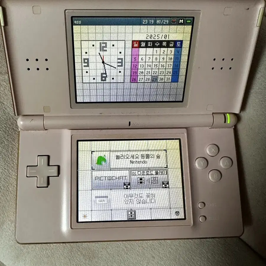 닌텐도 ds lite + 동물의 숲 팩