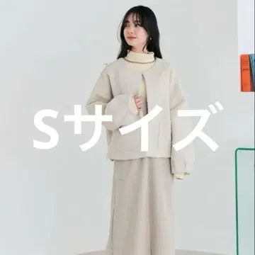 새상품 시마무라 초코씨 콜라보레이션 부클레코쿤 블루종 화이트 S