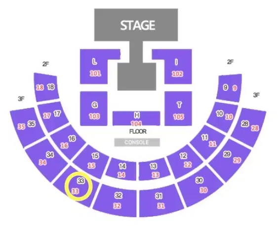 하이라이트 팬콘서트 3/9 막콘 33구역 1석