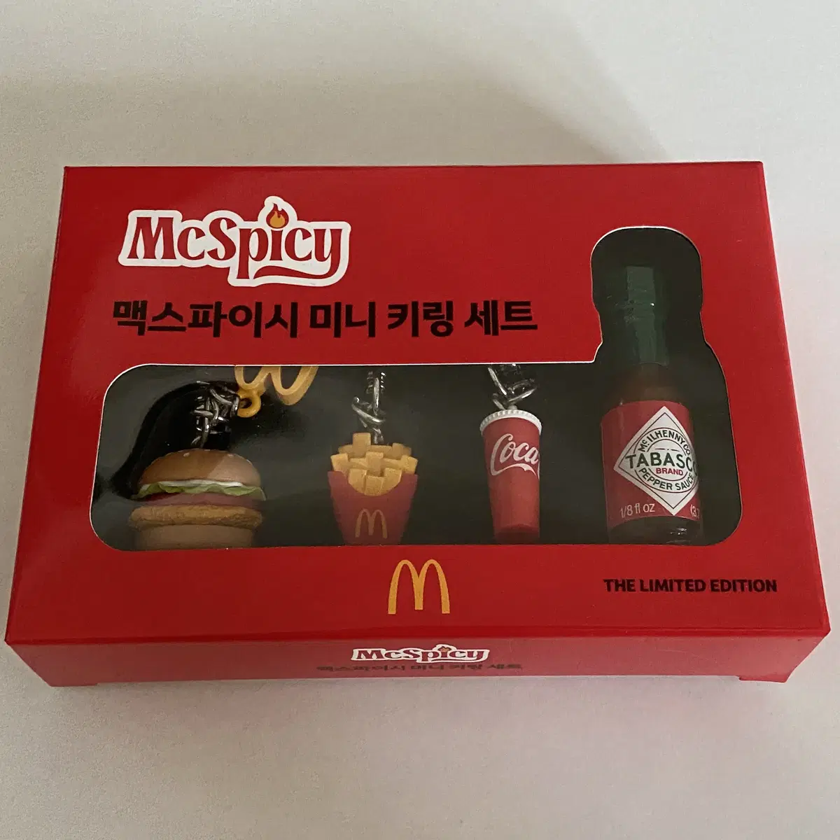 맥도날드 맥스파이시 미니 키링 세트