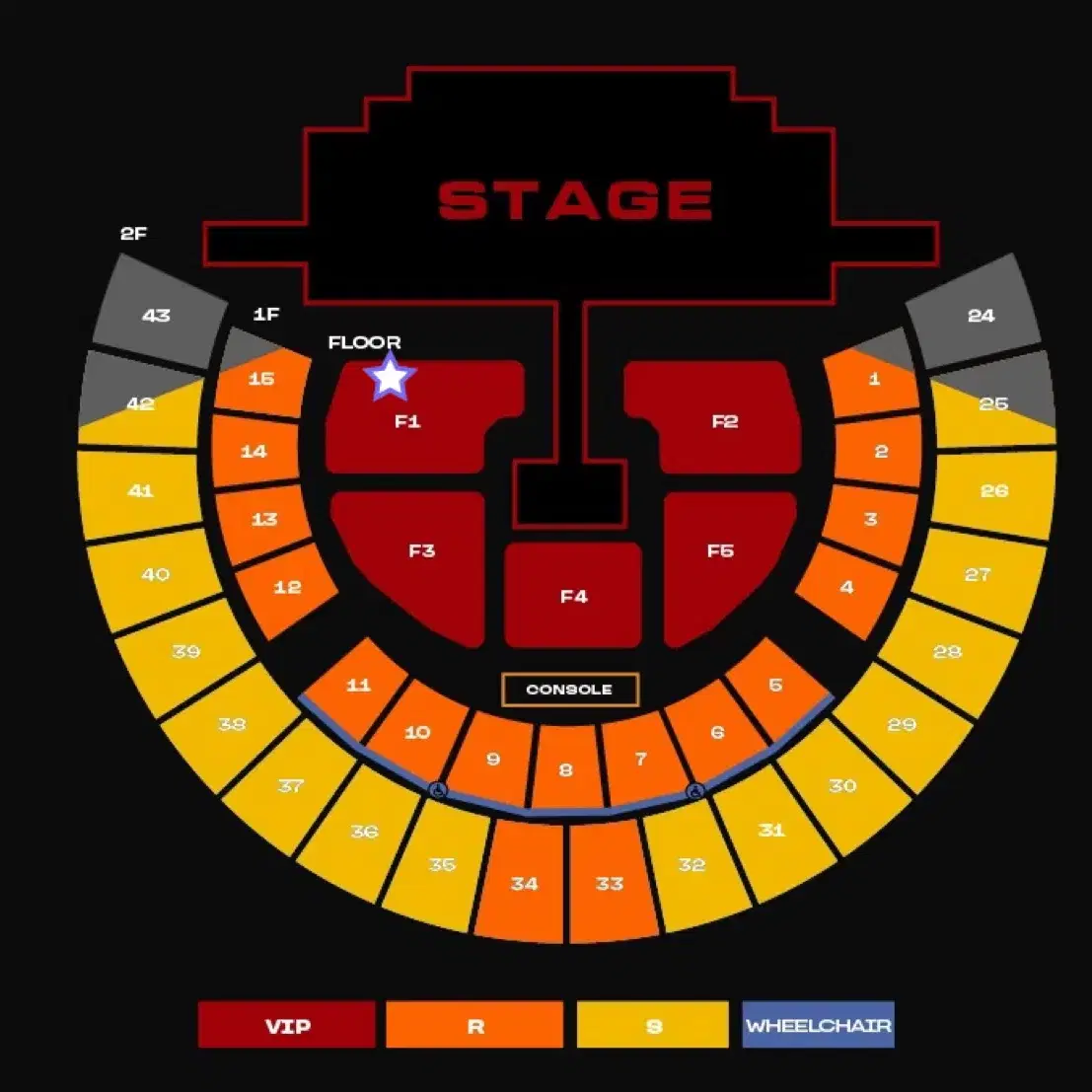 2NE1 콘서트 F1구역 2열 1석 (토콘) 투애니원