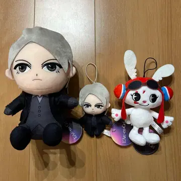 라운드원 한정판 L'Arc-en-Ciel 봉제 인형 3개 세트 hyde