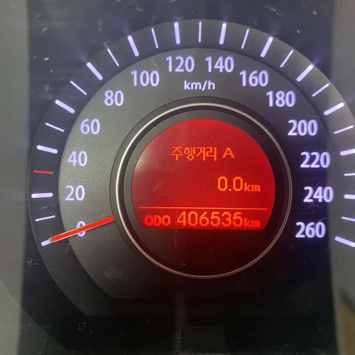 11년식 기아  K5 LPG2.0 계기판(406,535Km)