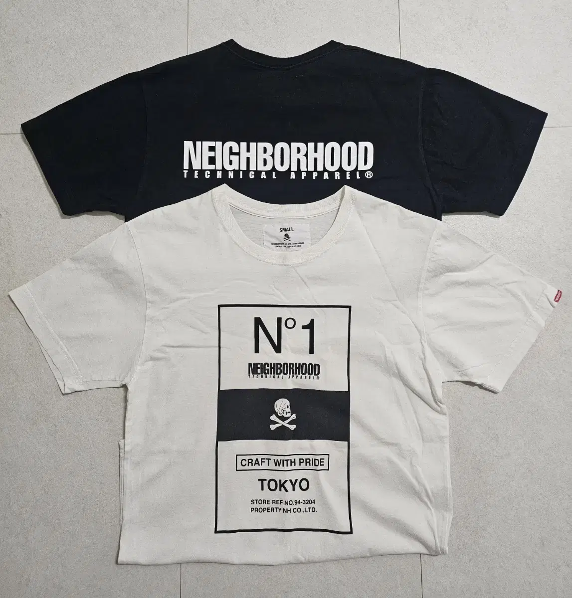 네이버후드 neighborhood 반팔 두개