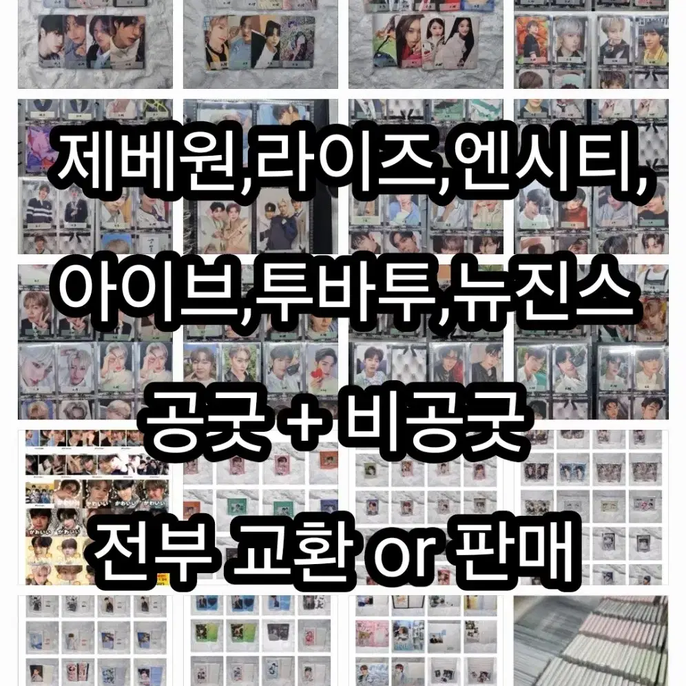 교환 or 판매) 제베원,라이즈,엔시티,아이브,투바투 비공굿 공굿 보넥도