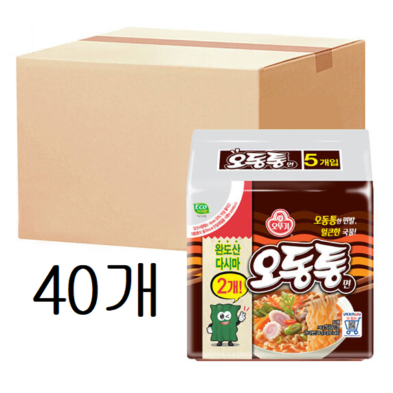 무료배송-오뚜기 오동통면 40개 라면