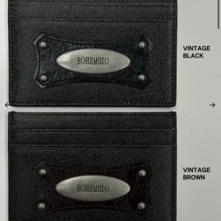 보헤미안서울 웨스턴카드지갑 western card wallet 블랙