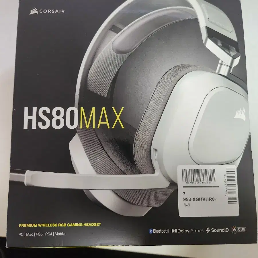 커세어 hs80 max 화이트 헤드셋 팝니다