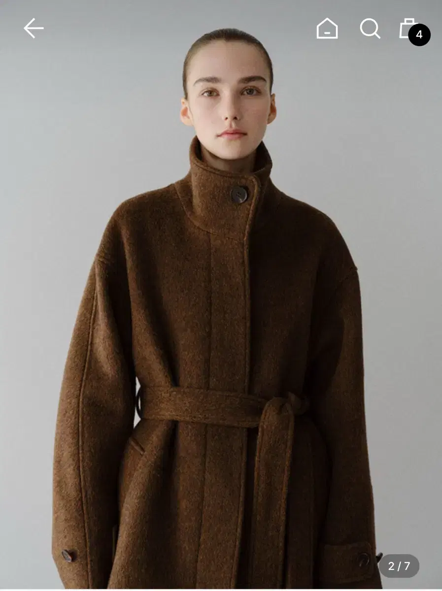 MOHAN wool high neck coat 모한울하이넥코트