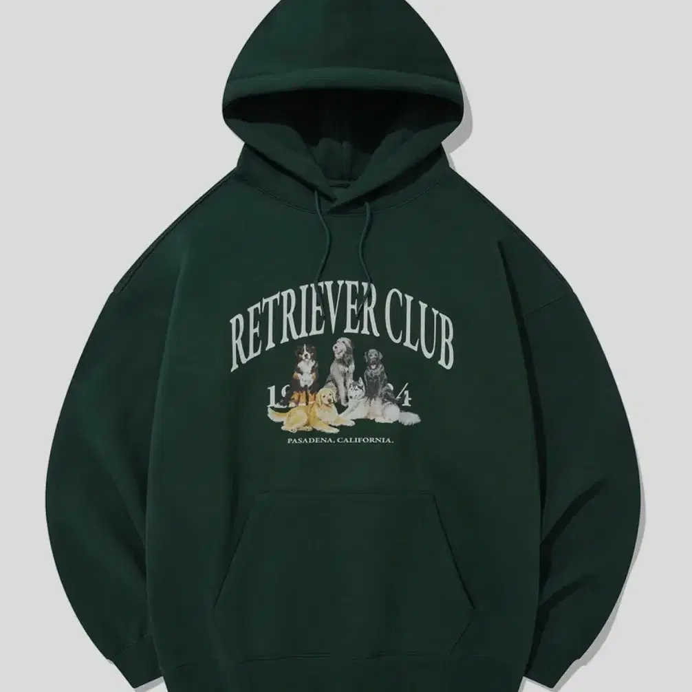 RETRIEVER FRIENDS HOODIE [GREEN]