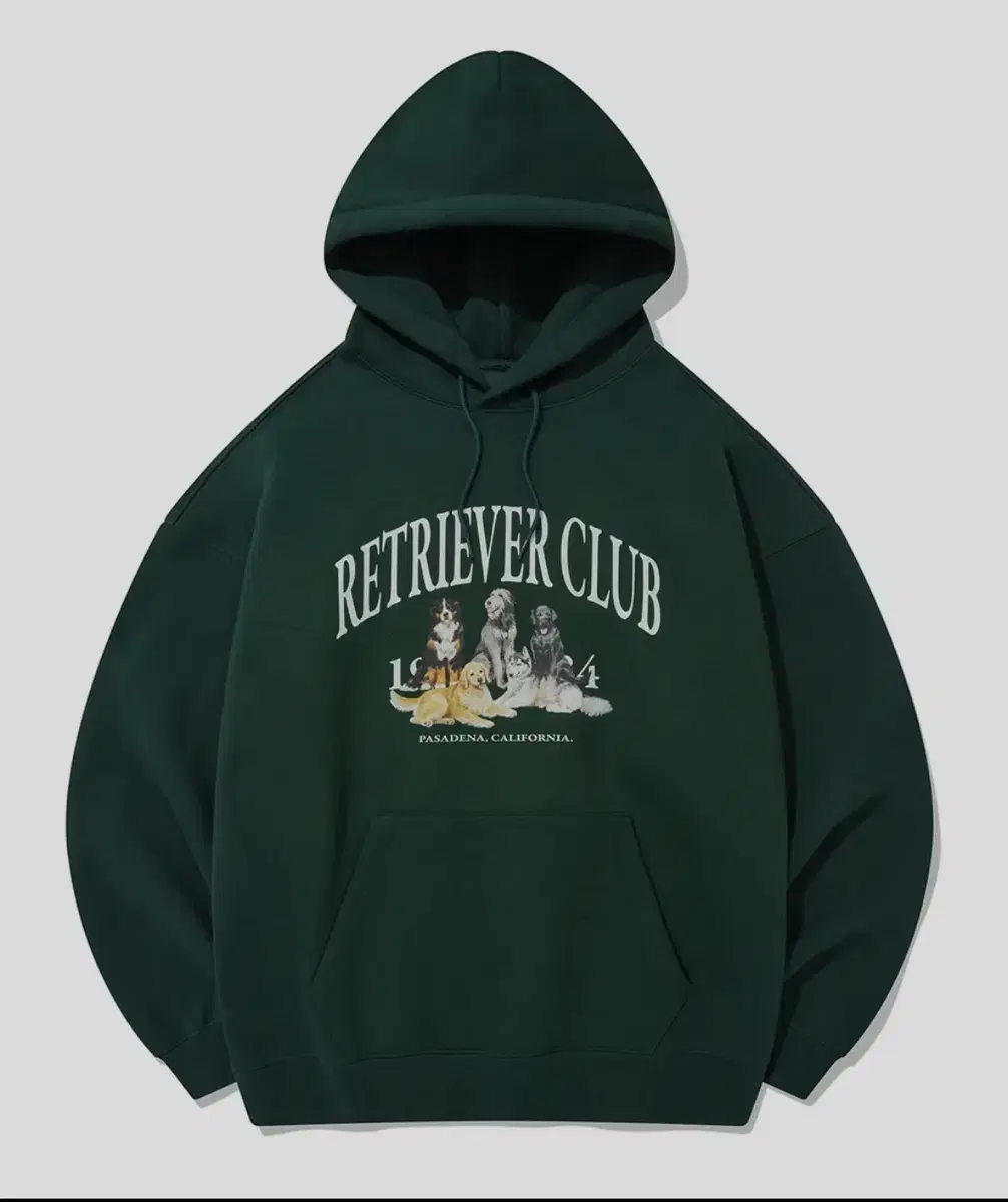 RETRIEVER FRIENDS HOODIE [GREEN]