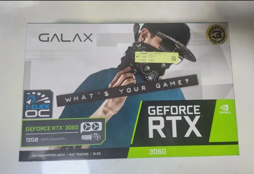 갤럭시 RTX 3060 12GB