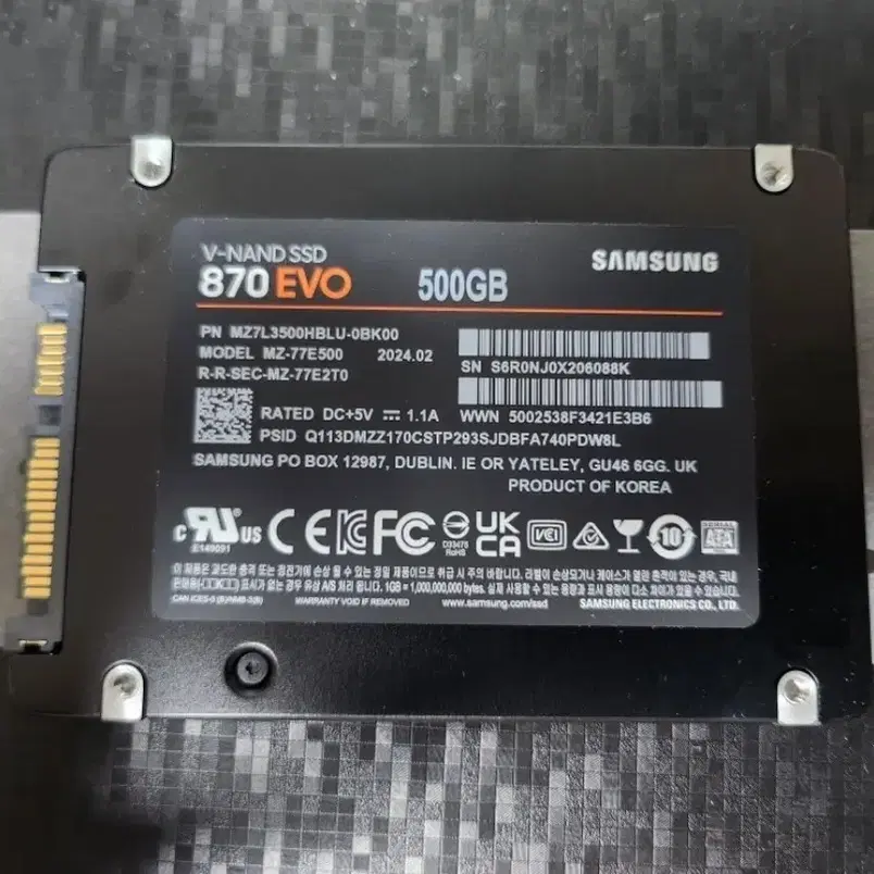 삼성 870 EVO 500GB SSD