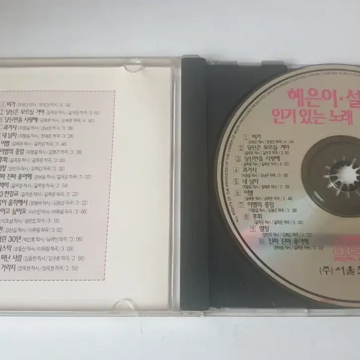 혜은이 설운도 베스트 20 음악 CD