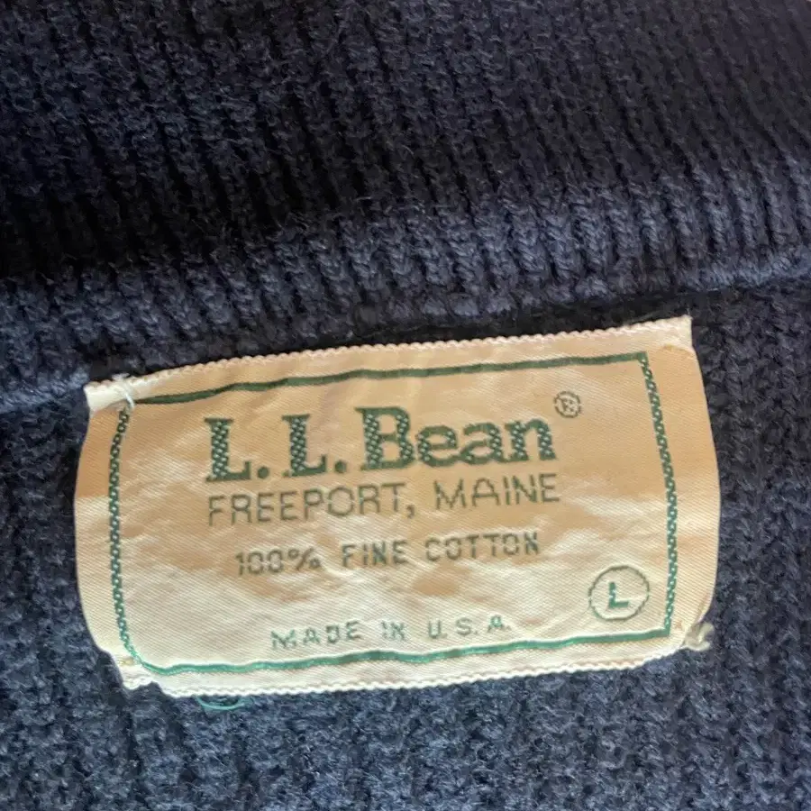 80s ll bean navy 엘엘빈 풀집 l large usa