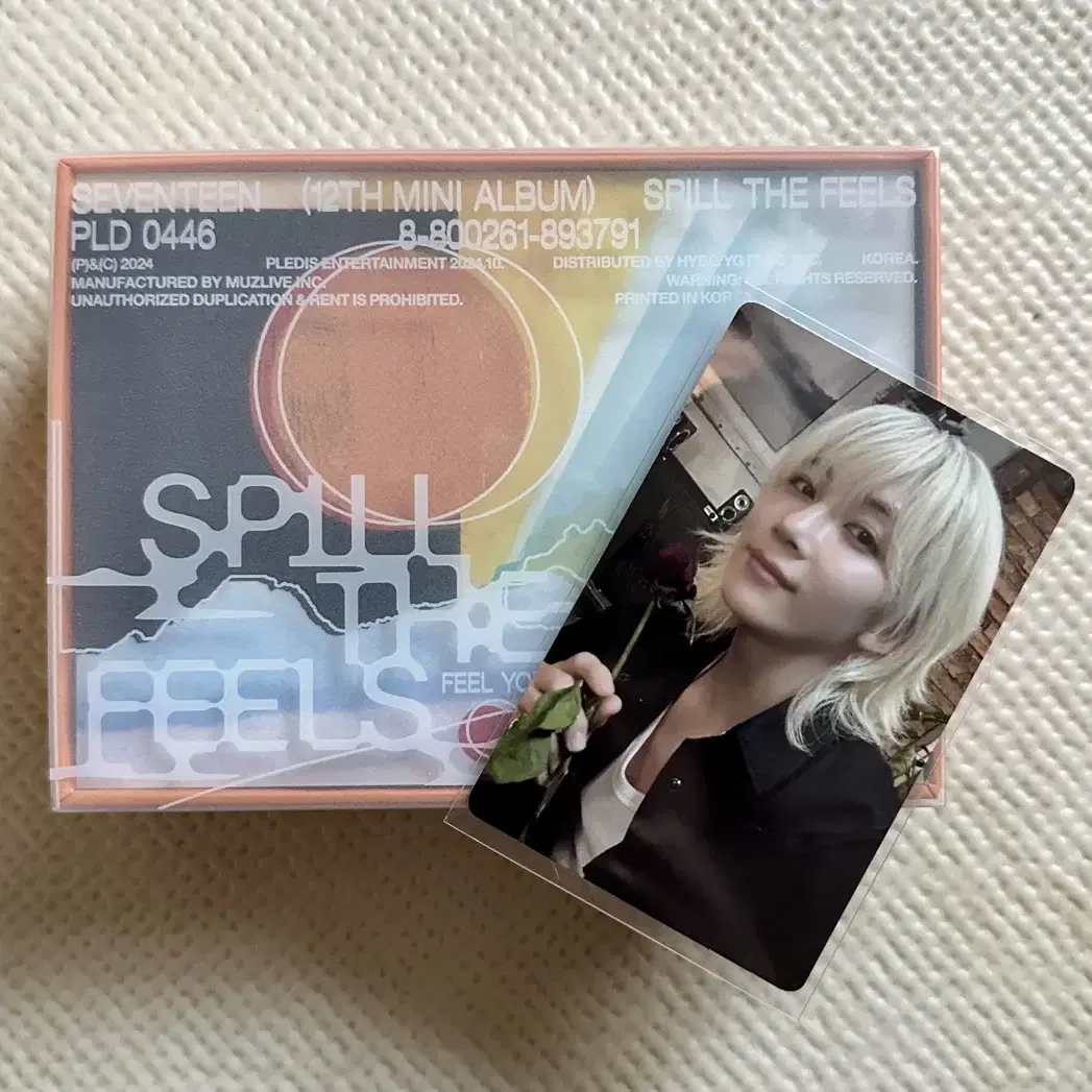 세븐틴 정한 spill the feels kit ver. 풀셋 양도