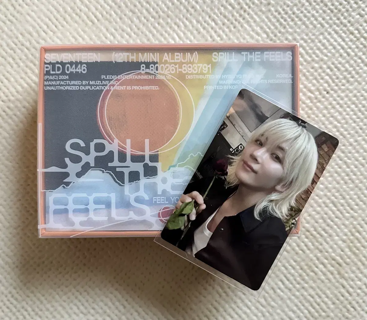 세븐틴 정한 spill the feels kit ver. 풀셋 양도