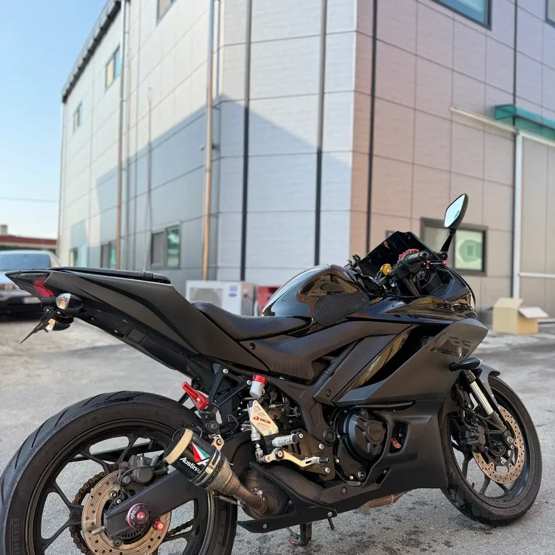 [점검완료]야마하 YZF-R3 20년식 오스틴머플러 구변 블랙 판매합니다