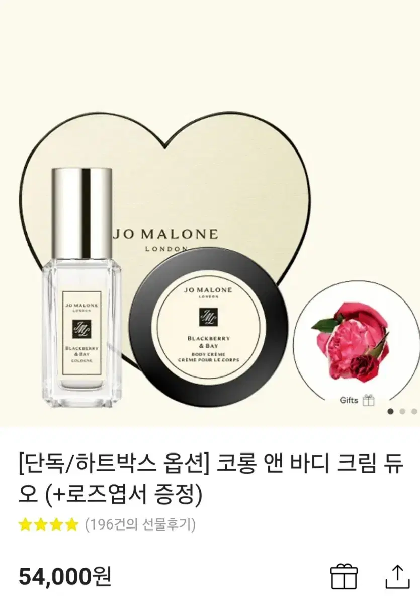 [Exclusive/Heartbox Option] Eau de Toilette and Body Cream Duo (+Rose Postcard Gift)