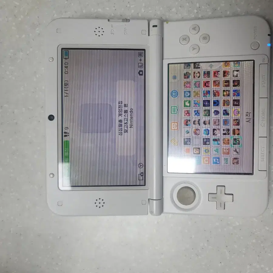 3ds. xl 화이트 한국정발