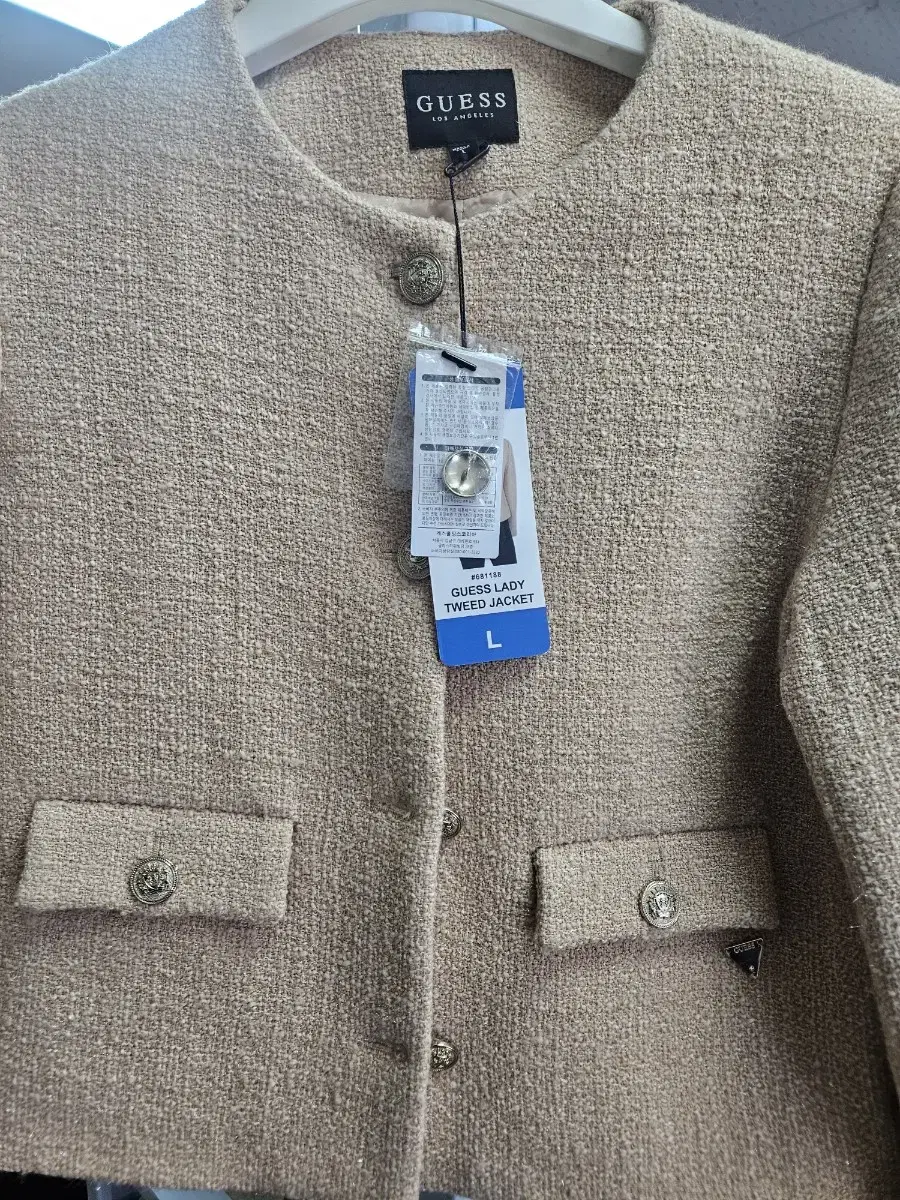 게스 tweed jacket