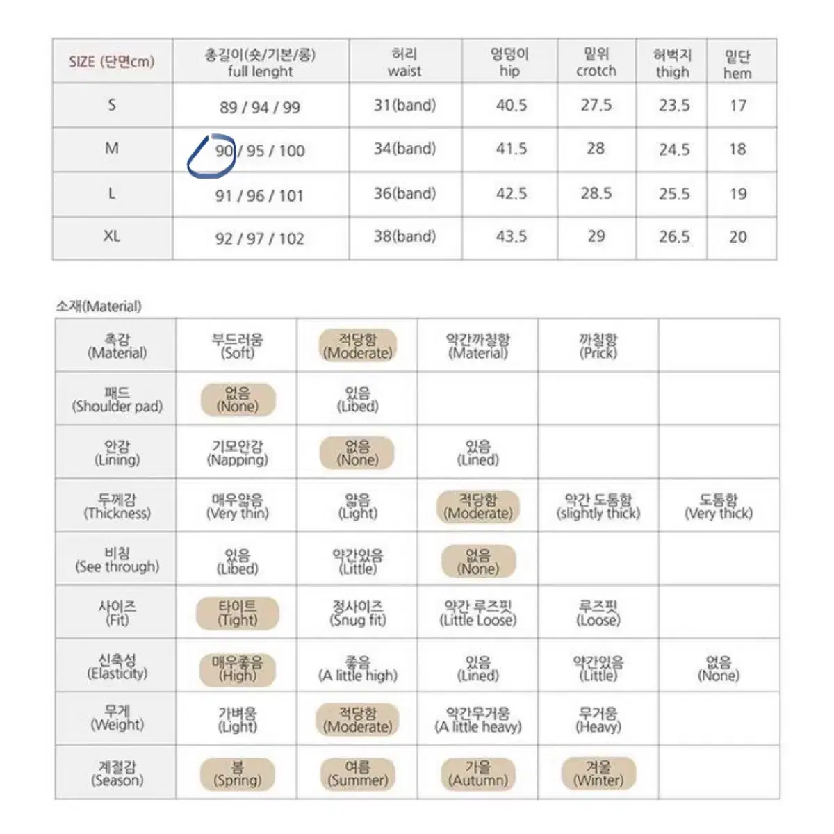 이너니티 청바지/히든밴딩 하이웨스트 슬림일자핏 진청 데님팬츠