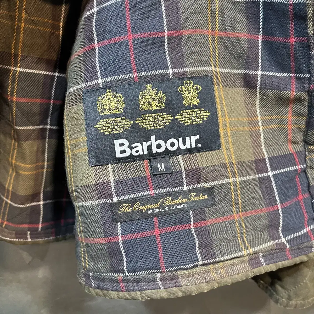 [M] Barbour 바버 퀼팅 왁스 자켓