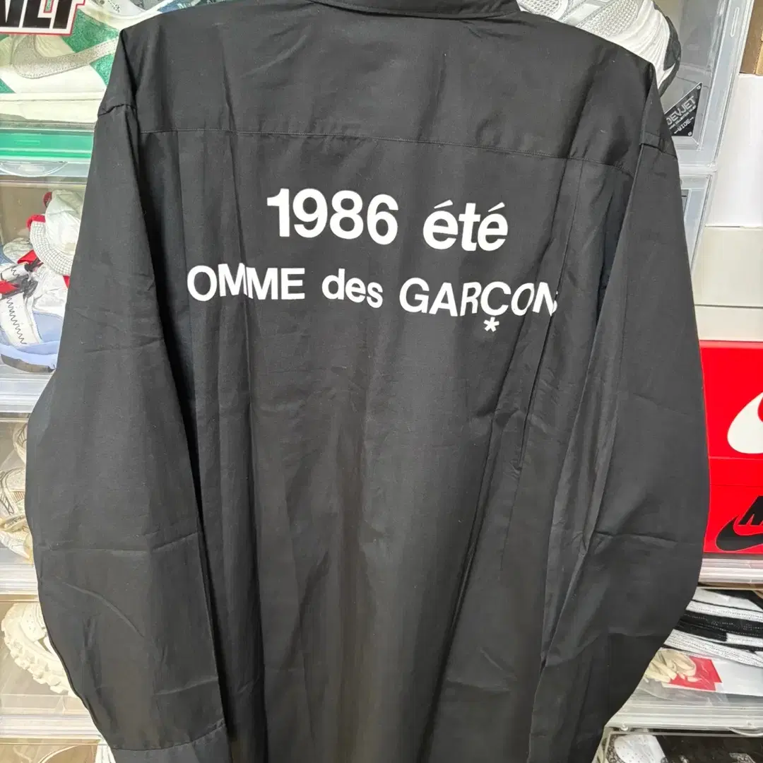 [XL] CDG 1986 꼼데가르송 아카이브 셔츠 블랙