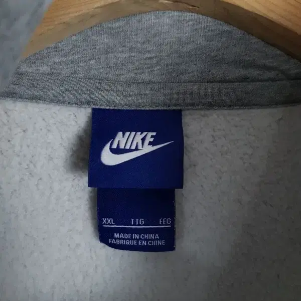 나이키 NIKE 기모 후드티 라이트 그레이 2300037