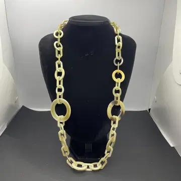 042 소뿔 체인 목걸이 롱 목걸이 타입