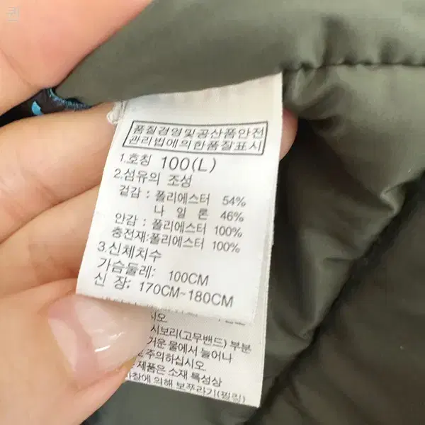 노스페이스 남성 패딩조끼 100 L SL