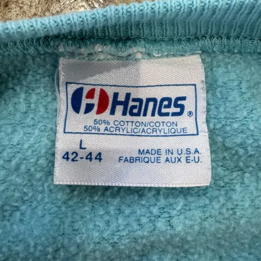 90s Hanes 민트 코튼 스웻