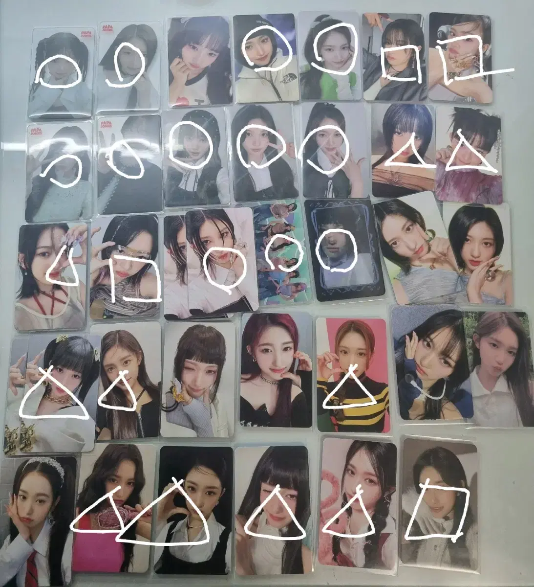 ive photocard leeseo wonyoung yujin liz gaeul lay