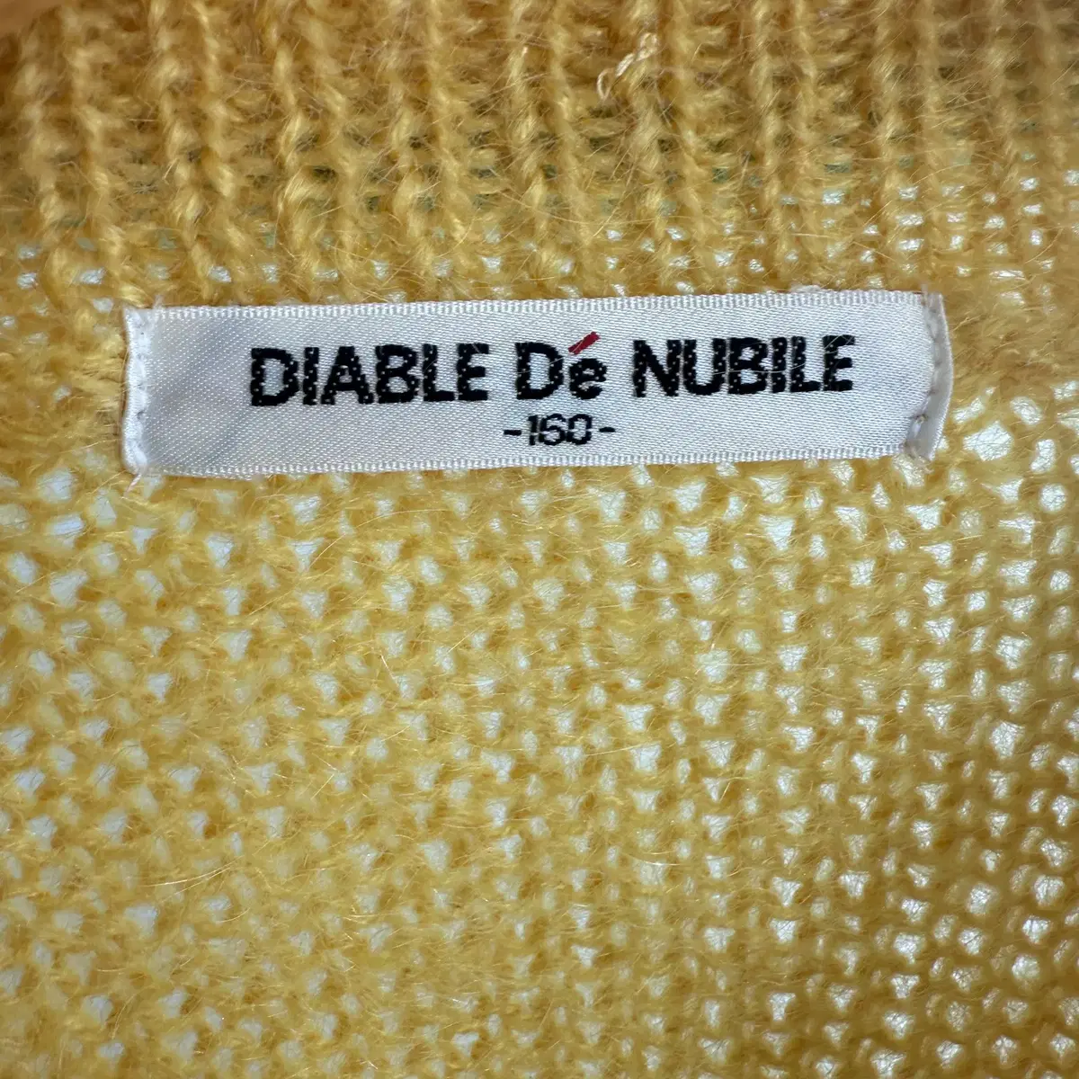 DIABLE DE NUBILE 엘로우 그린 니트