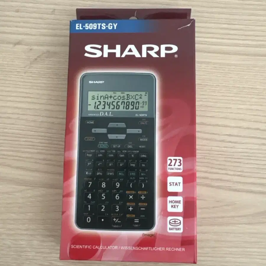 공학용 계산기 Sharp EL-509Ts-GY