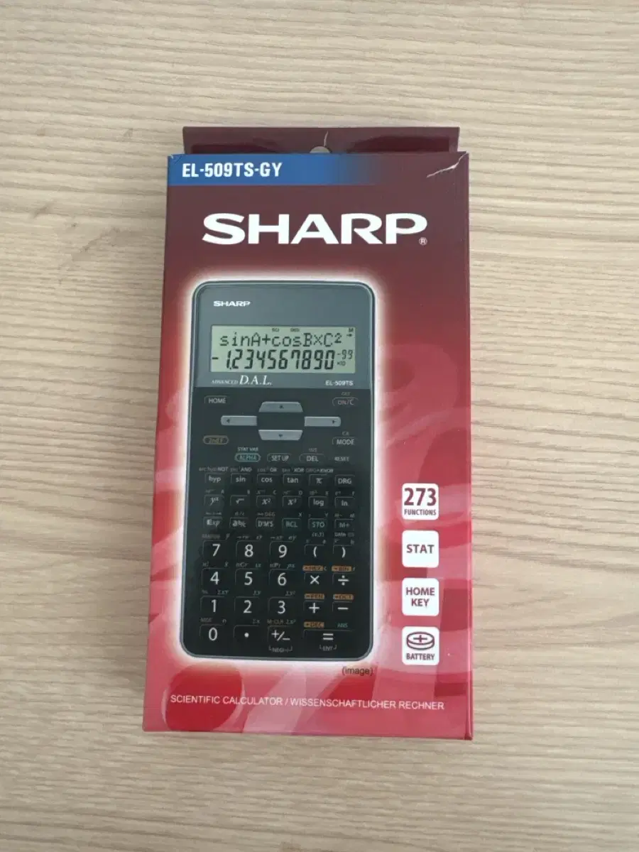 공학용 계산기 Sharp EL-509Ts-GY