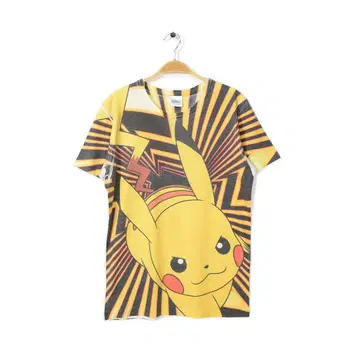 포켓몬 올 패턴 티셔츠 포켓몬스터 애니메이션 포켓몬스터 남성용 M