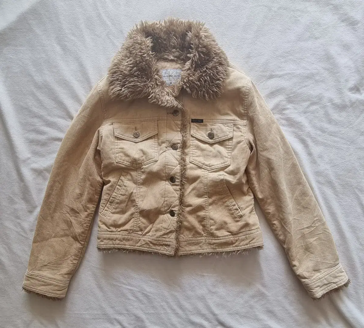 Calvin Klein fur jacket