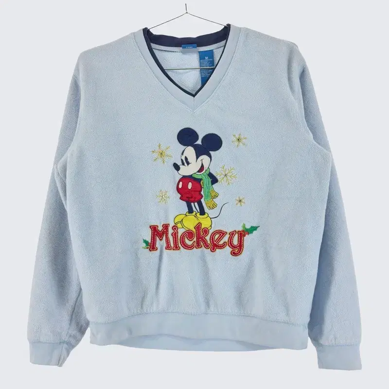 [Disney] Poly Mickey Mouse Fleece Man-to-Man (Women's 77)