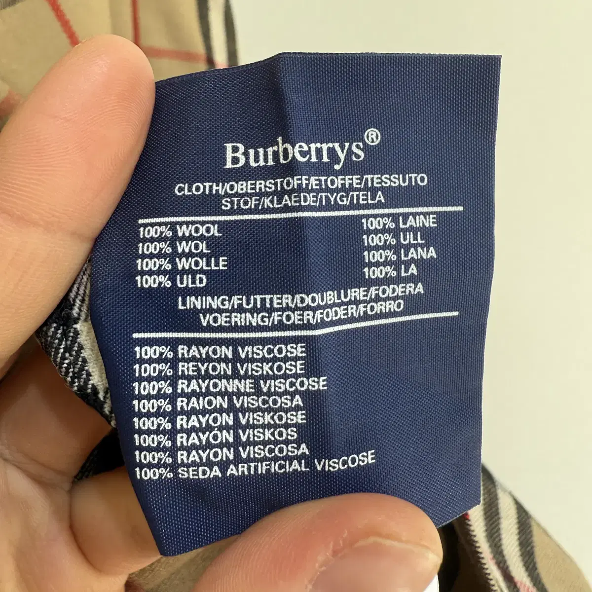 BURBERRYS 미디 스커트 (Made in England)