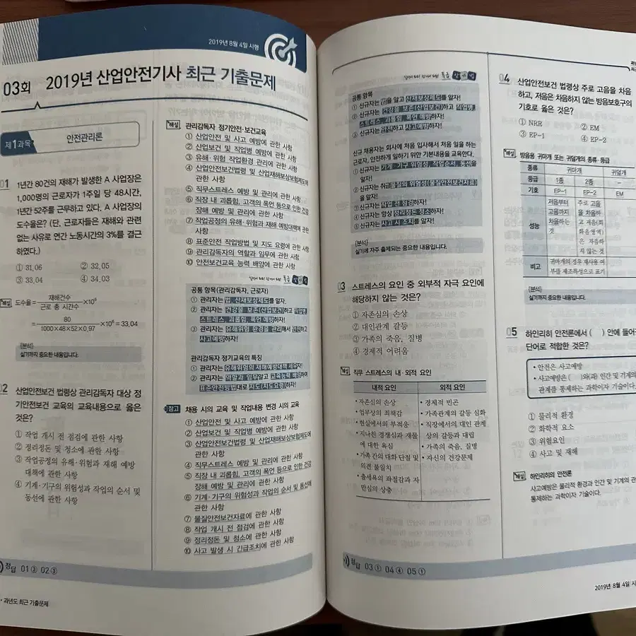 구민사 산업안전기사 필기책(산안기 필기)