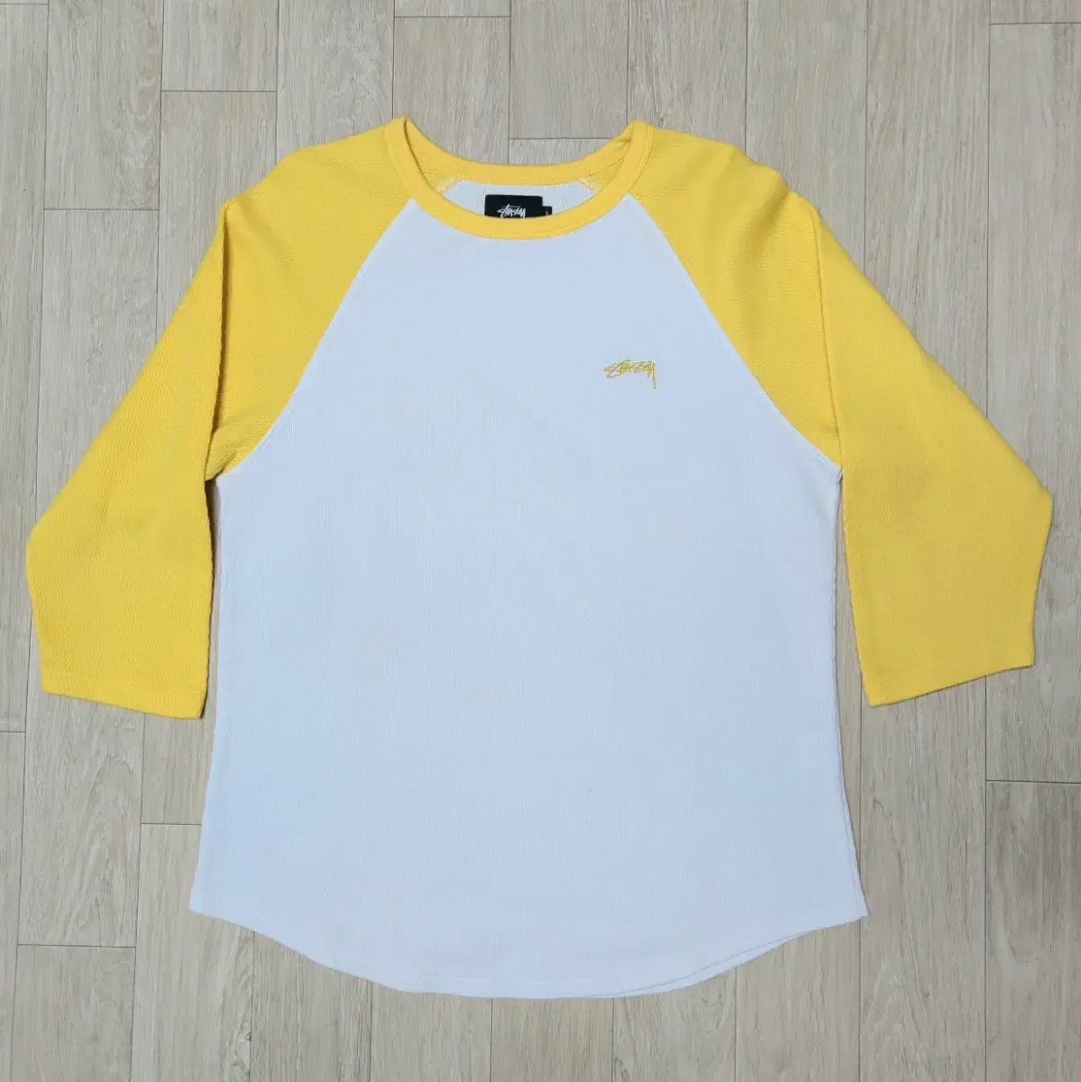 스투시 S 3/4 Raglan Waffle Tee