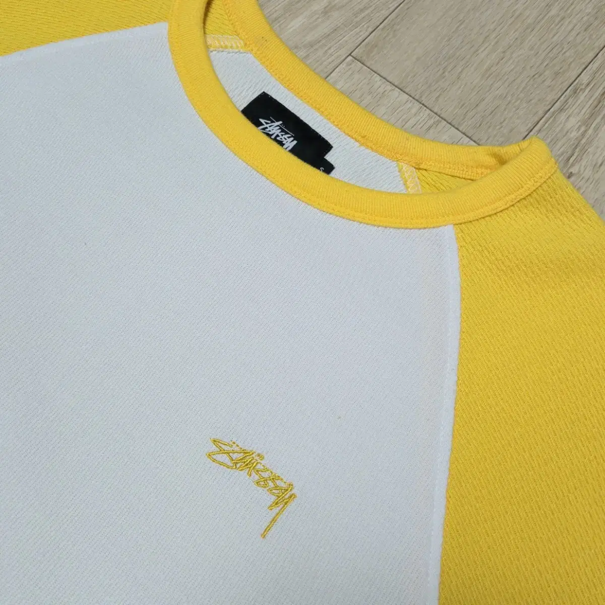 스투시 S 3/4 Raglan Waffle Tee