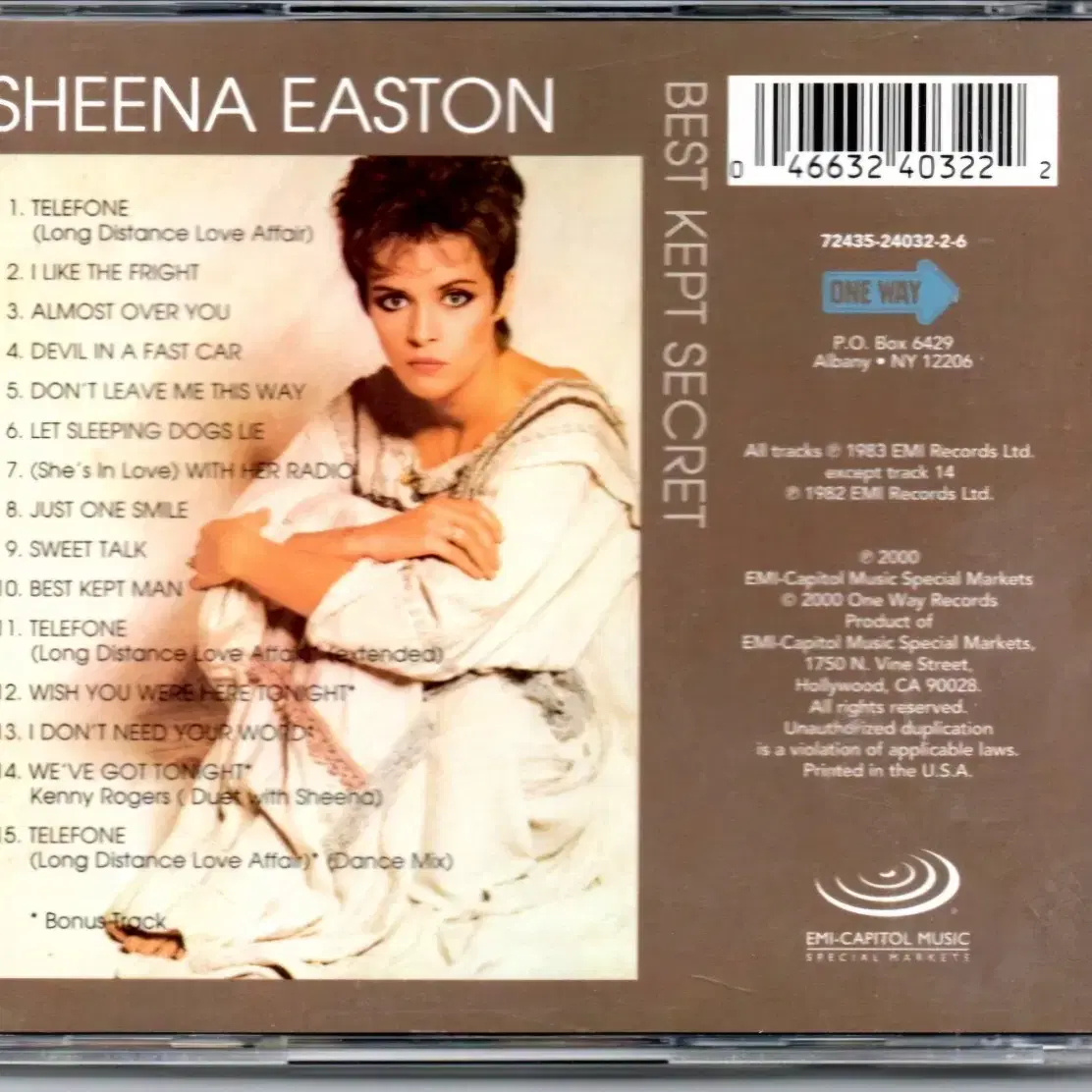 시나이스턴 Sheena Easton 초희귀 미개봉 수입CD. REMIX