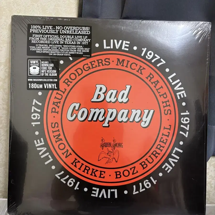 Bad Company 배드컴퍼니 하드록 라이브명반 2 LP